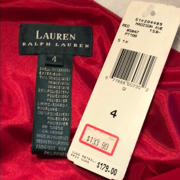 One-Shoulder Red Cocktail Dress - Picture 6 of 6